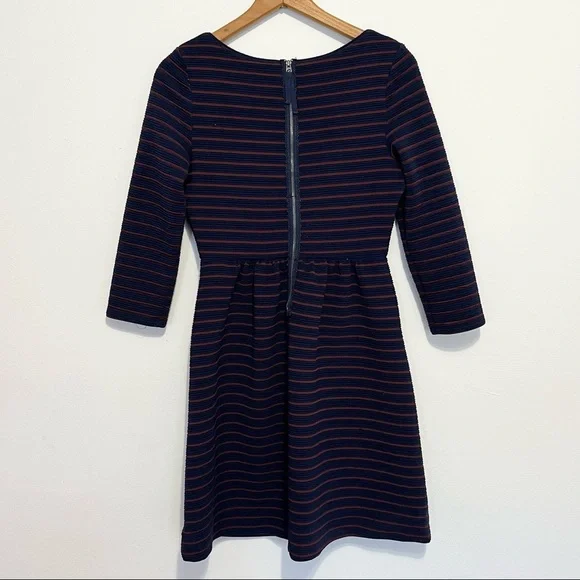 Anthropologie Maeve Brenna Stripe Fit and Flare Dress Womens Size 2 - Picture 5 of 10